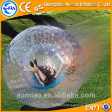 2016 vente chaude 1.0mm PVC / TPU terrain adulte gonflable zorb ball